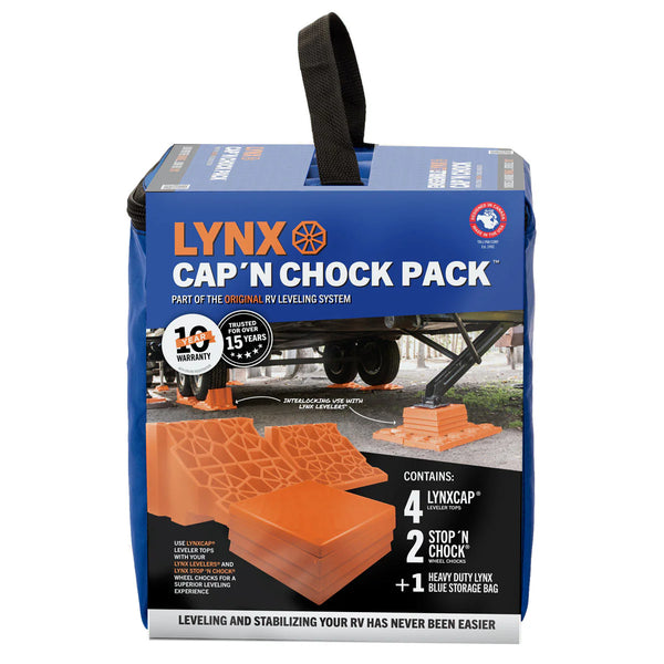 Tri-lynx Lynx Cap 'N Chock Pack | 4 Lynx Levelers | 2 Wheel