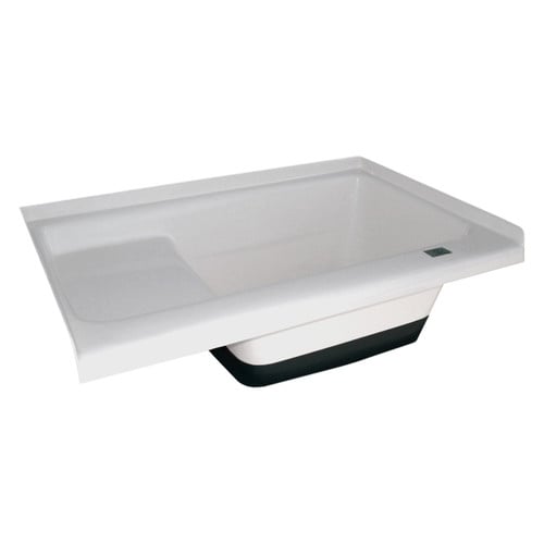 Icon Technologies Polar White Sit in Step Tub with Right Hand Drain (36"L x 24"W)