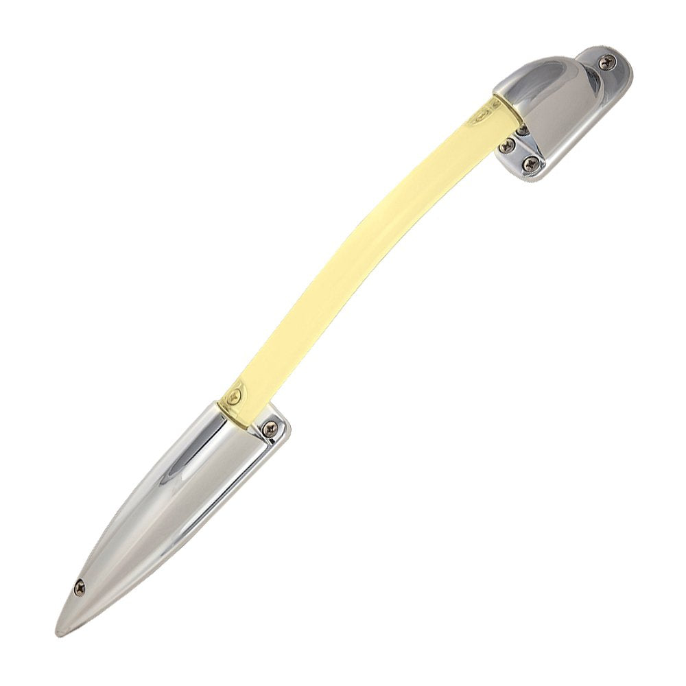 Lighted Assist Handle S Curve, w/Chrome Brackets
