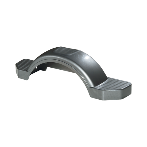 Fulton Silver Plastic Trailer Fender - 12" Tire Size