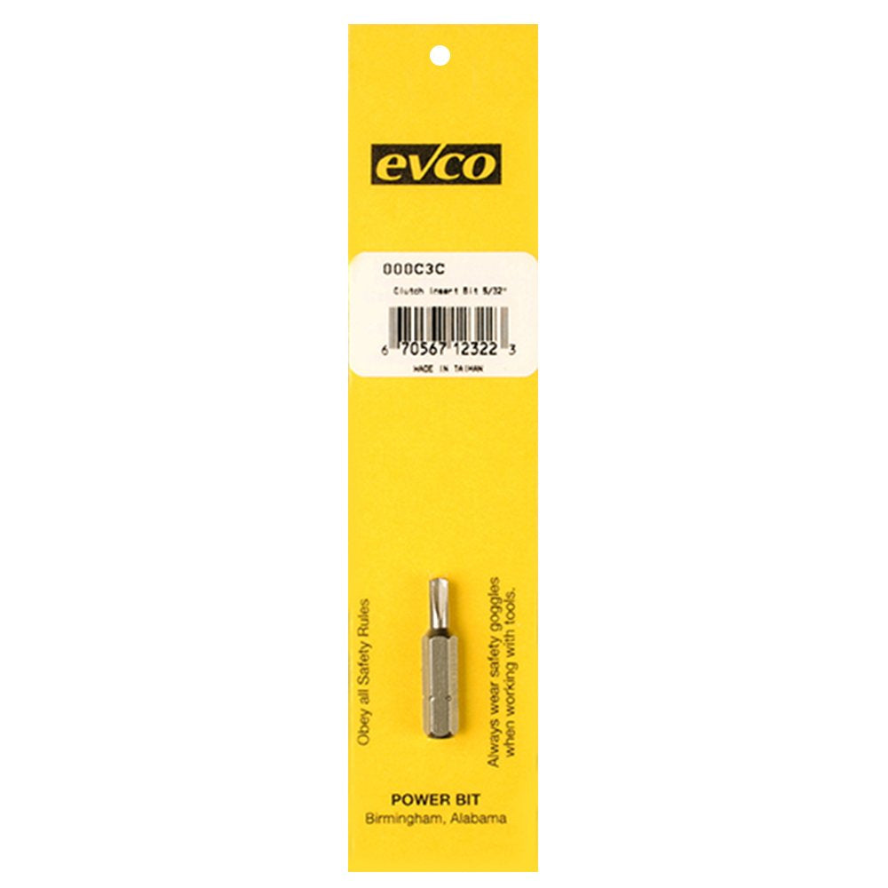 5/32 Clutch G Insert Bit 1″, Pkg.