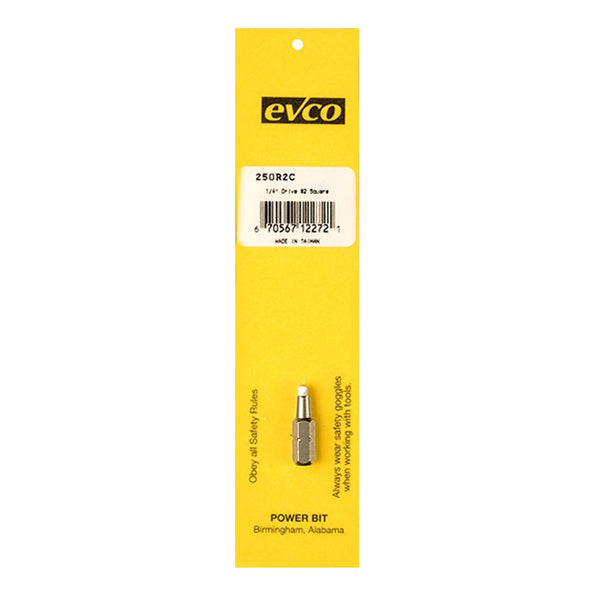 #2 Square Recess Insert Bit 1″, Pkg.