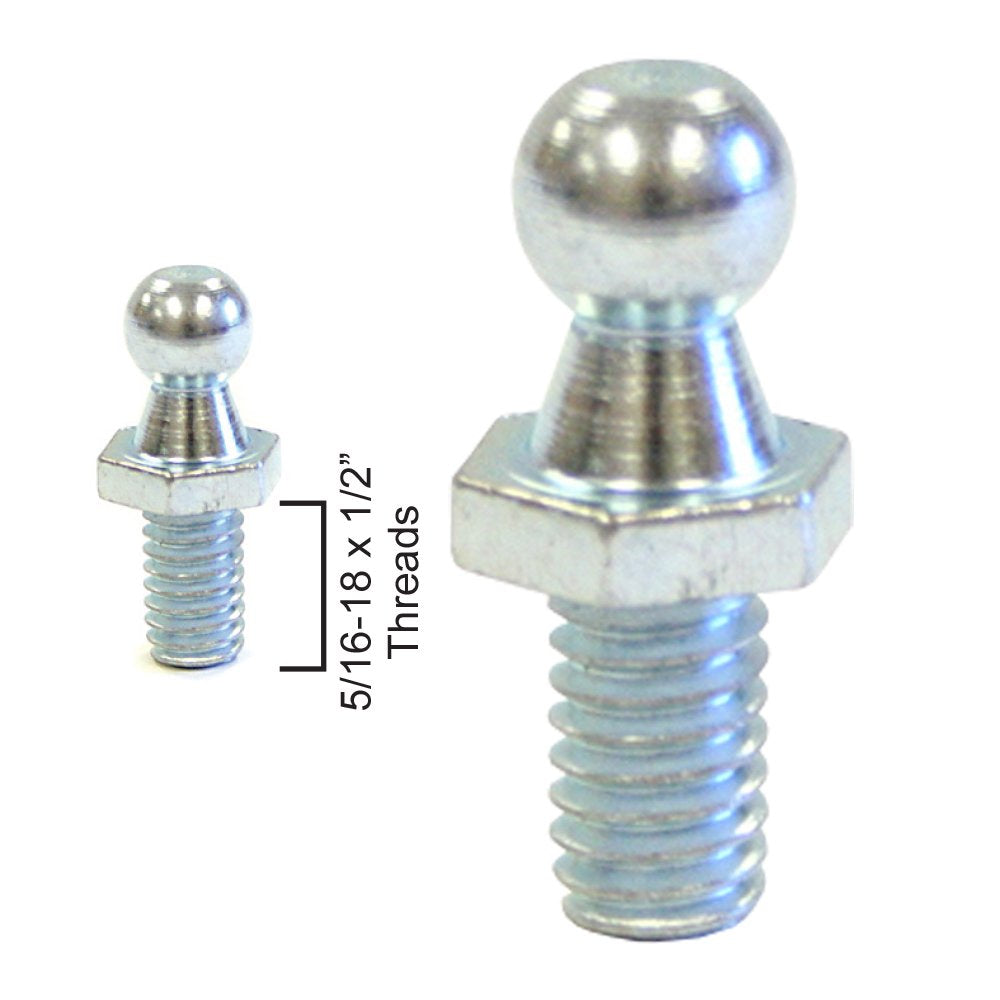 Ball Stud, 5/16-18 x 1/2” Threads, 10mm ball