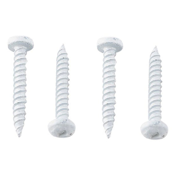 #012-PSQ500W – 8 x 1 Pan Head Square Recess Screw, Polar White, 500 Pack