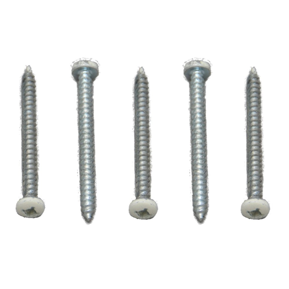 #012-PSQ50CO – 8 x 1 Pan Head Square Recess Screw, Colonial White, 50 Pack