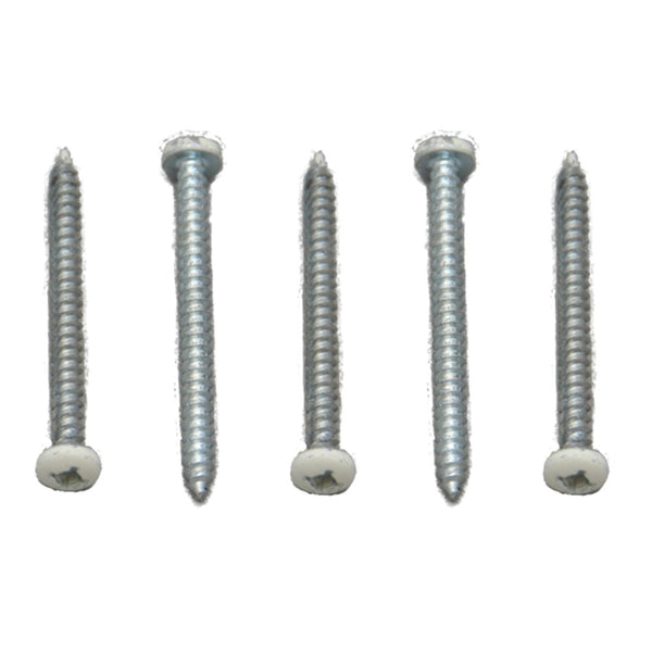 #012-PSQ50CO – 8 x 1 Pan Head Square Recess Screw, Colonial White, 50 Pack