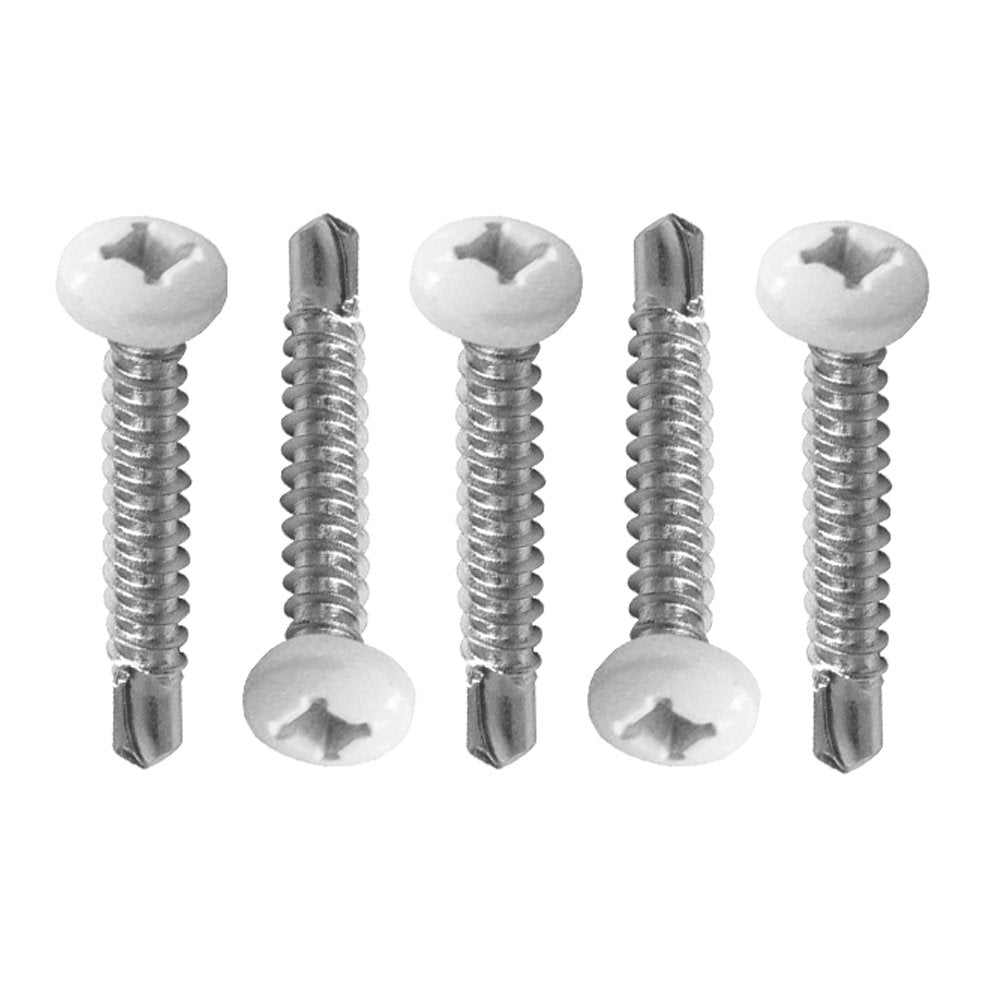 #012-PTK1000W – 8 x 1 Pan Head Tri-Screw SD, White, 1000 Pack