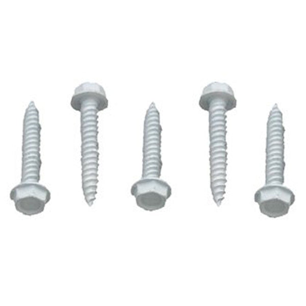 #012-TR50W – 8 x 3/4 Hex Washer Head, Polar White, 50 Pack
