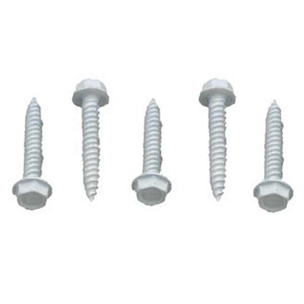 #012-TR500W – 8 x 1-1/4 Hex Washer Head, White, 500 Pack
