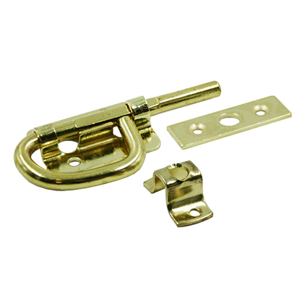 Bunk Latch w/Strike, Brass, 1 Set
