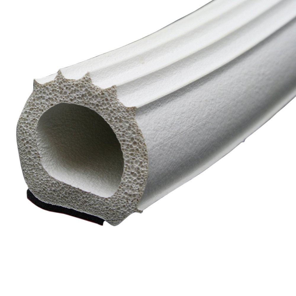 Ribbed Foam D Seal, 1″ x 1″x 50′