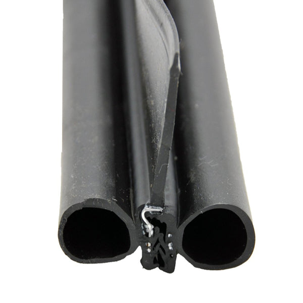 Double Bulb, w/1-1/2″ wiper, Slide on clip, 2″ x 2-1/4″ x 28′