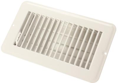 JR Products White Metal Floor Register 02-28965
