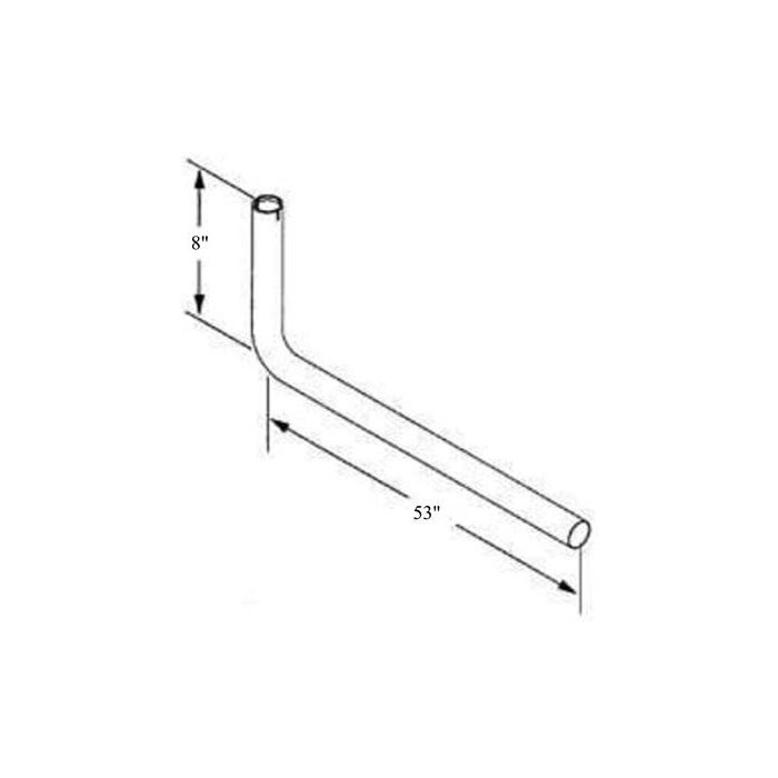 Cummins Onan 8" Drop x 53" Run Generator Exhaust Tailpipe