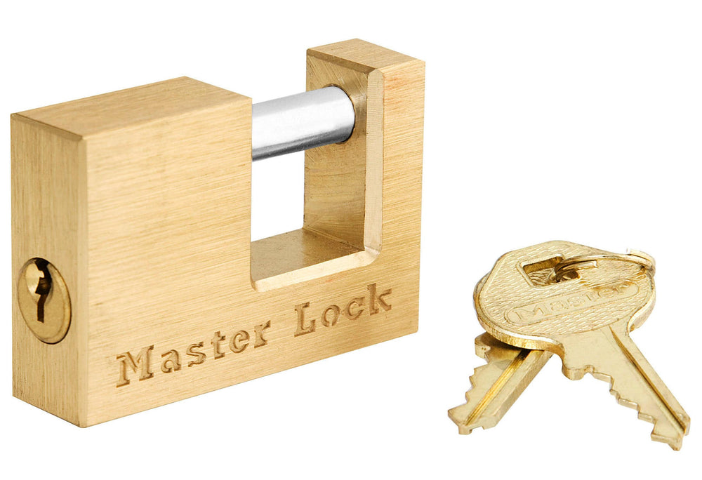 Masterlock Solid Brass Coupler Latch Lock with 3/4in (19mm) Shackle - Master Lock