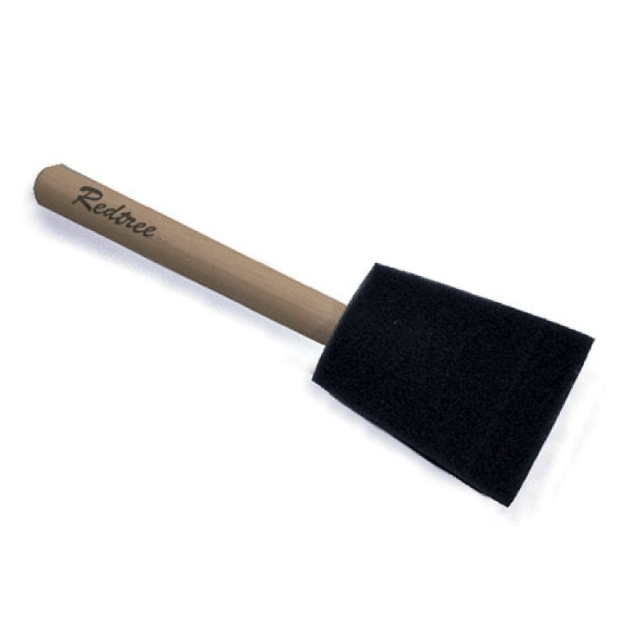 Redtree Industries 2" Foam Brush - Wood Handle