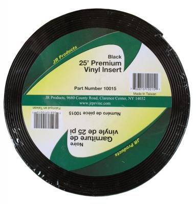 JR Products 25' Premium Vinyl Insert, Black