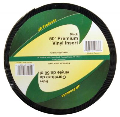 JR Products 50' Black Premium Vinyl Insert