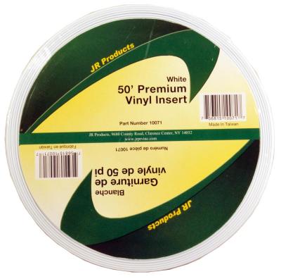 JR Products 50' White Premium Vinyl Insert
