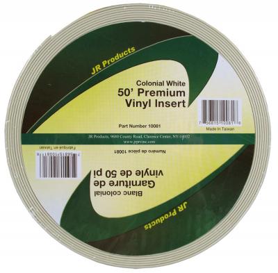 JR Products 50' Colonial White Premium Vinyl Insert