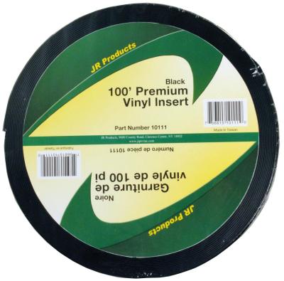 JR Products 100' Black Premium Vinyl Insert
