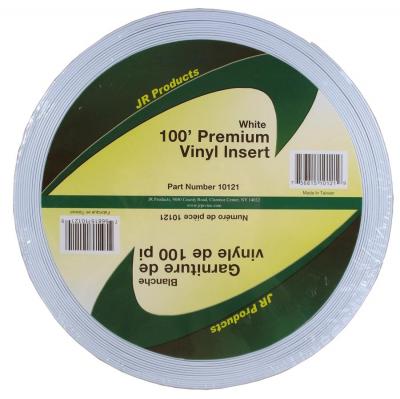 JR Products 100' White Premium Vinyl Insert