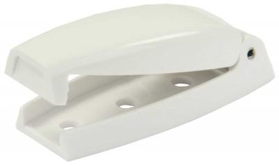 JR Products White Baggage Door Catch 2/pkg