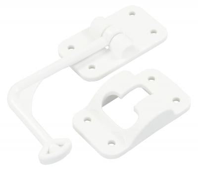 JR Products 6" White 90 Degree T-Style Door Holder