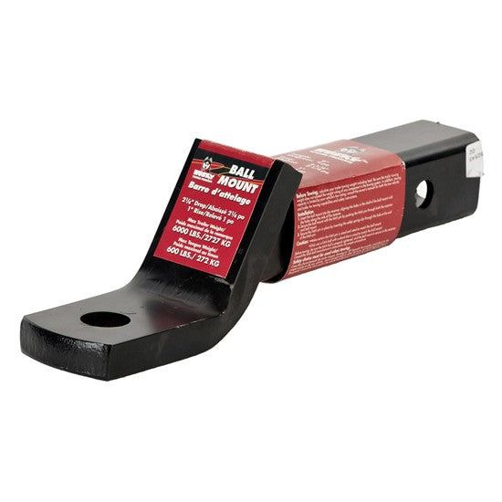 Husky Class II/III/IV Ball Mount For 2" Receiver, 9" L, 6000 lb ()