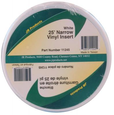 JR Products White Premium Narrow Vinyl Insert 11245
