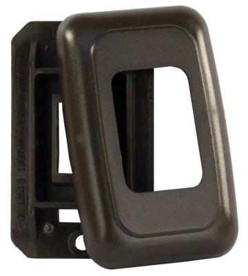 JR Products RV Single Switch Base & Face Plate - Brown