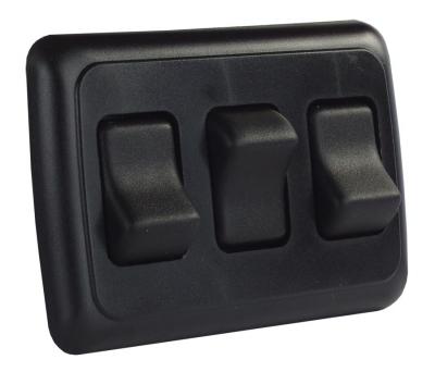 JR Products Triple Rocker Switch Assembly