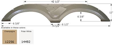 Icon Technologies Limited Rv Fender Skirt Tandem Keystone Fs2256