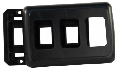 JR Products Black Triple Switch Base and Face Plate