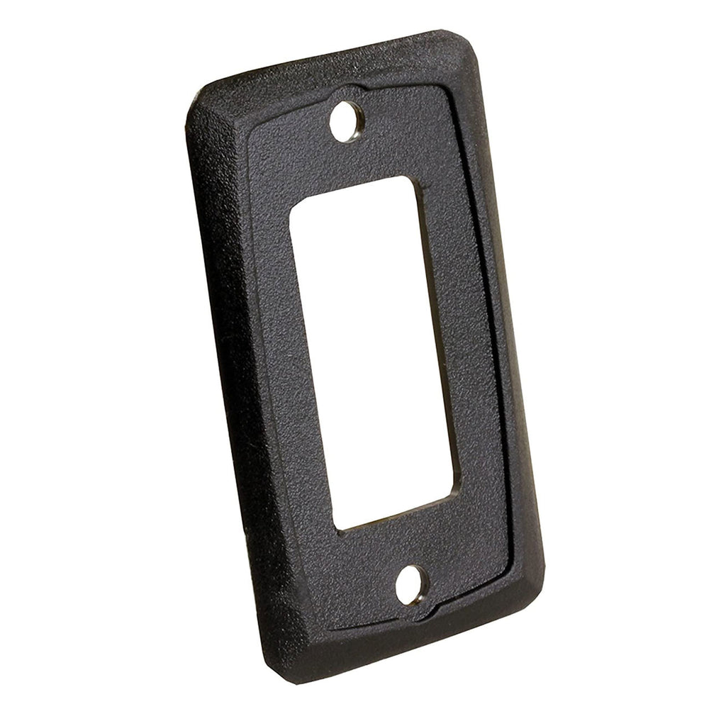 JR Products Single Switch Plate Face in Black