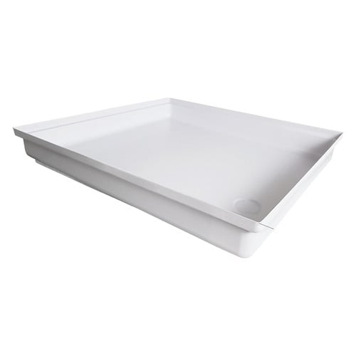 Icon Technologies SP300-PW Corner Drain Shower Pan (12873)