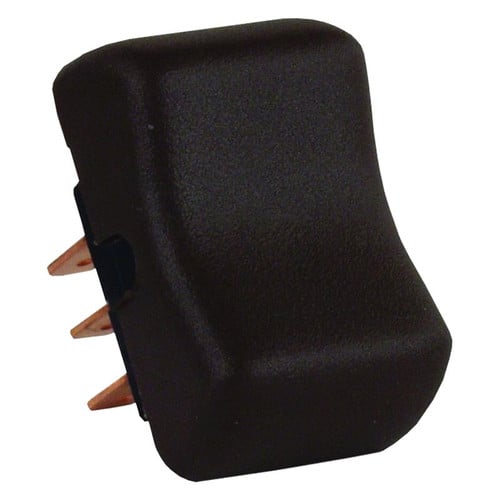 JR Products® - Single DPDT On/Off/On Rectangular Brown Multi
