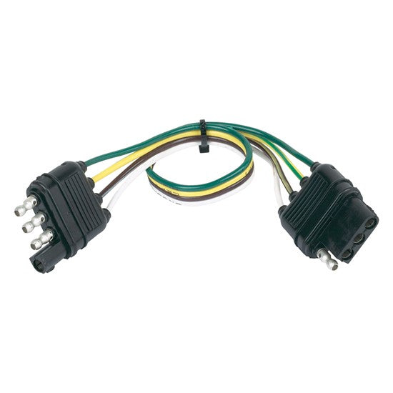 Husky Towing - 4 Wire Flat Plug 12 Inch Length Single Carded