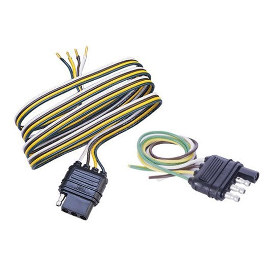 Husky 4 Wire Flat Extension Kit, 48" Vehicle End/12" Trailer End