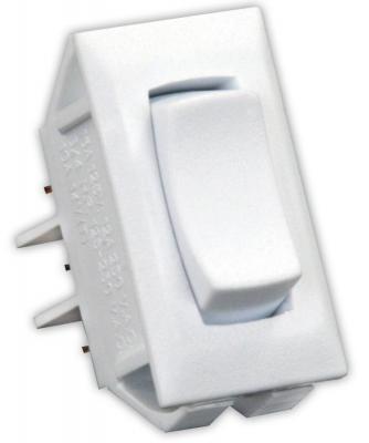 JR Products SPDT On/Off/On Switch in Polar White