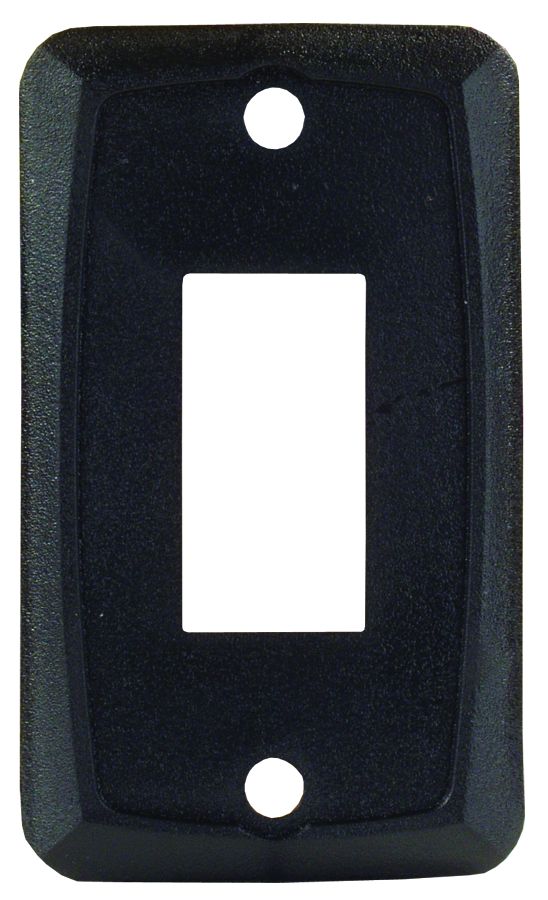 JR Products Single Switch Plate in Black
