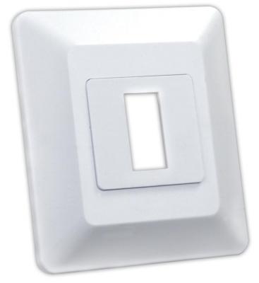 JR Products 13605 White Polypropylene Decorator Switch Face