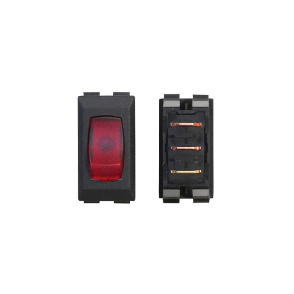 Valterra Illuminated On/Off 110V Switch Red/Black 1/Card