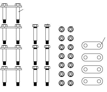 Lippert Tandem Axle AP Kit with Standard Bolts - No Equalizer