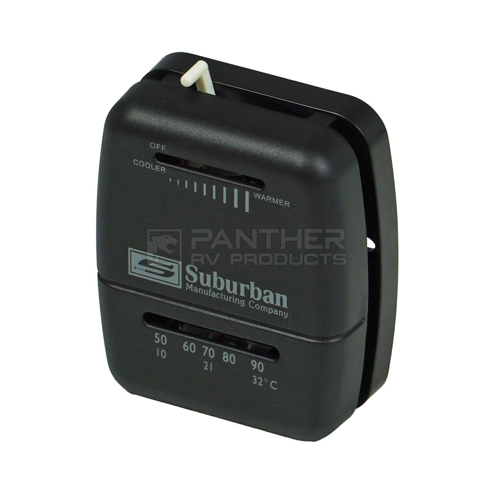 Suburban RV Black Heat Only Wall Furnace Thermostat