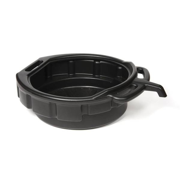 WirthCo 4-Gallon Plastic Oil Drain Pan, Includes E-Z Grip Handles