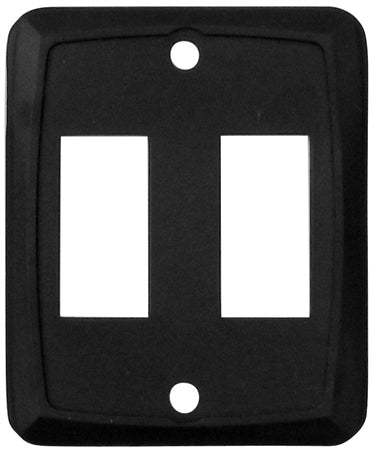 VALTERRA DOUBLE SWITCH PLATE BLACK
