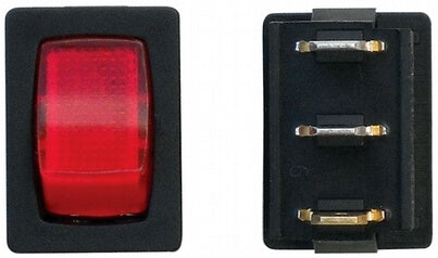 Valterra Mini Illuminated 12V On/Off SPST RV Switch Black