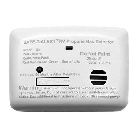 MTI Safe-T-Alert 20 Series 12-Volt Safe-T-Alert Mini RV Propane/LP Gas 20-441-P-WT