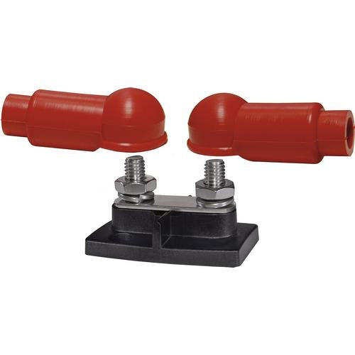Blue Sea Systems BusBar Dual Stud 3-8in avec isolateurs (Vrac)
